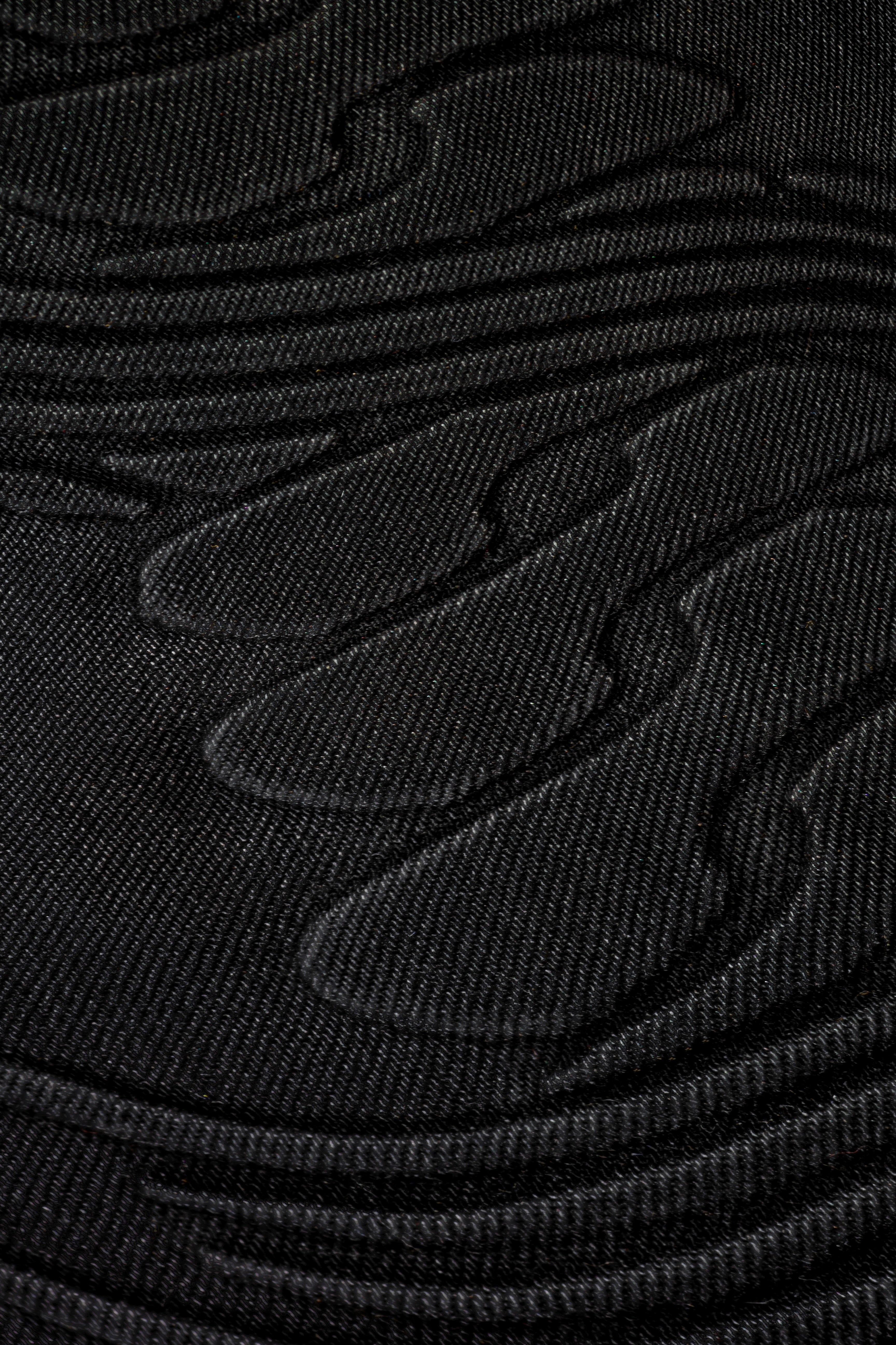 Silverback Embossed Denim Shorts
